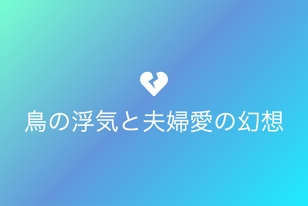 双宿双飛の真実:鳥の浮気と夫婦愛の幻想