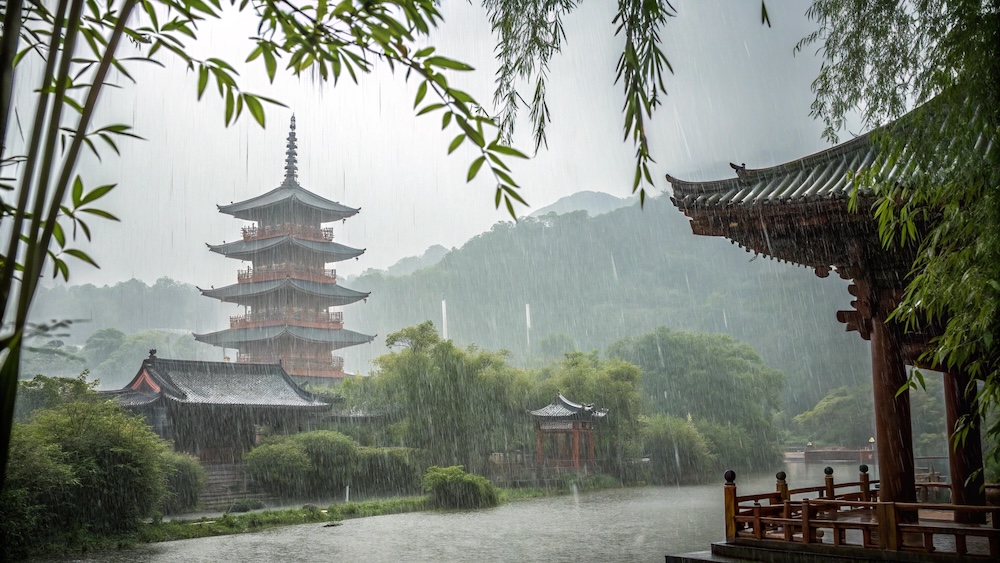 雨風にさらされる情景が伝える人間の苦労と美学
