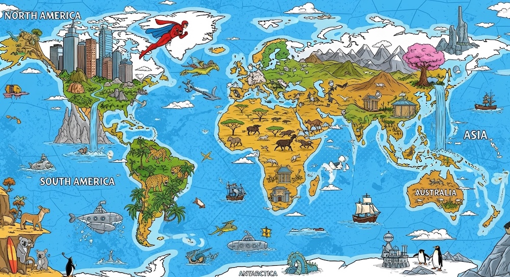 世界の本当の大きさTOP 20：メルカトル図法に騙されるな！